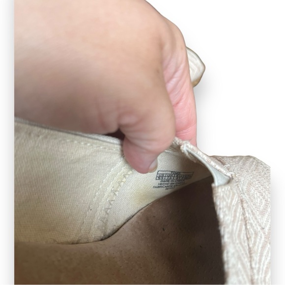 Toms Stella Open Toe Wedges in Natural Yarn Dye Diamond Pattern - Picture 7 of 12